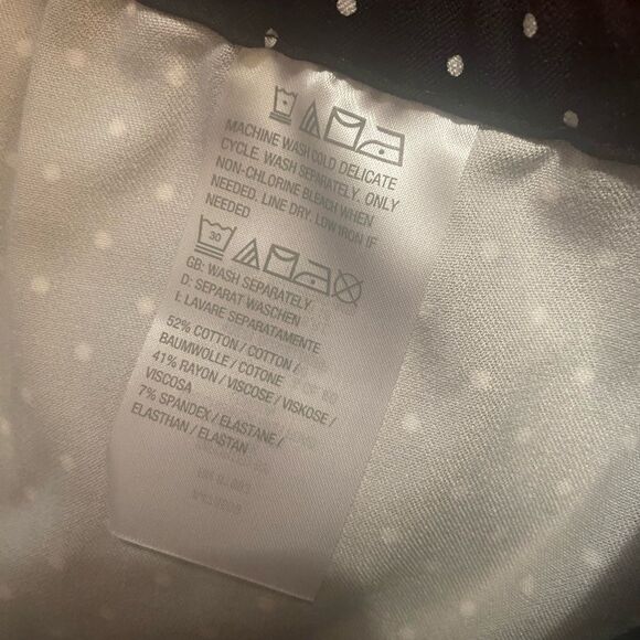 New Isaac Mizrahi cropped Black Dot Pants sz 30 petite/plus - Picture 4 of 5